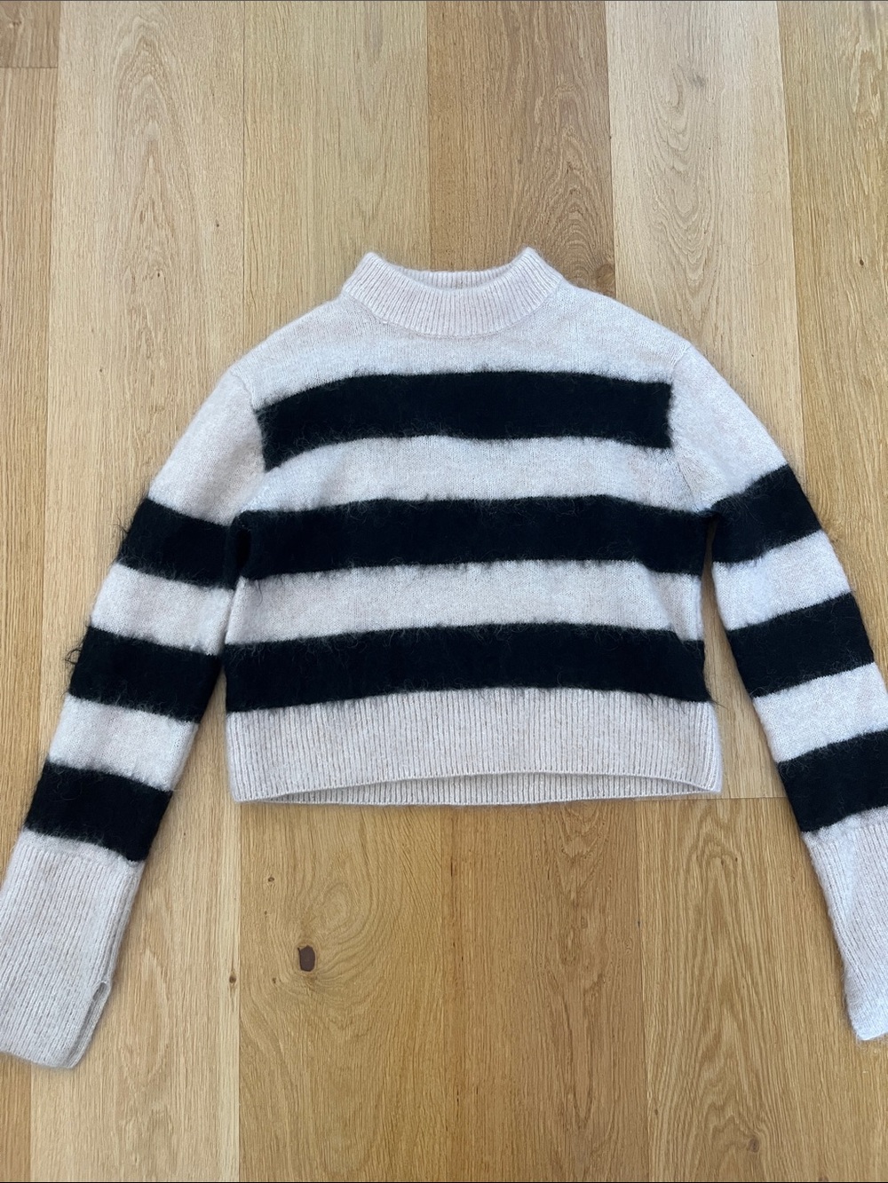 Striped Fuzzy Sweater